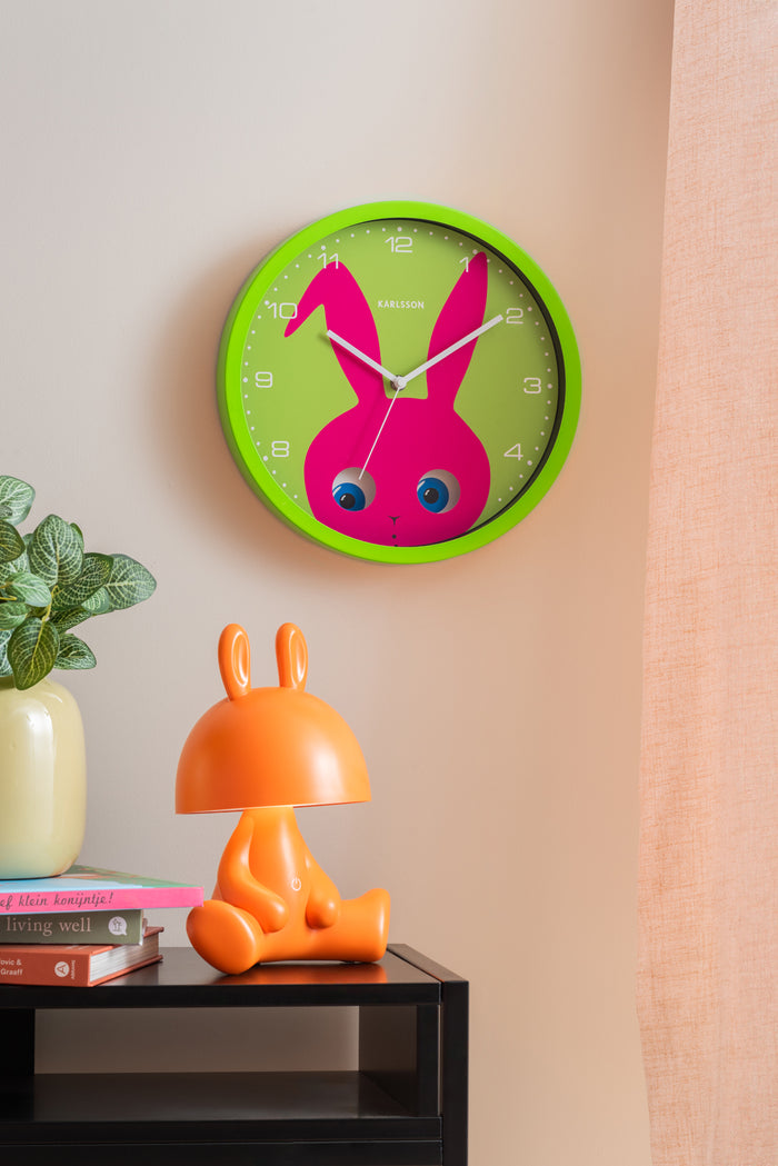 Karlsson - Wall Clock Peekaboo Bunny