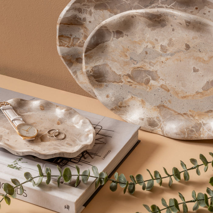 present time - Tray Waved Oval Small