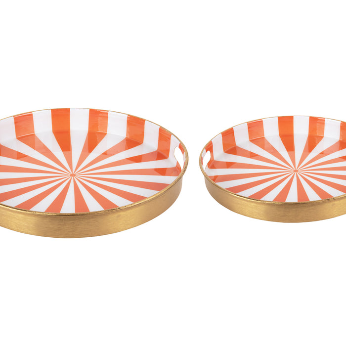 present time - Tray Set Candy Swirl, Set of 2pcs