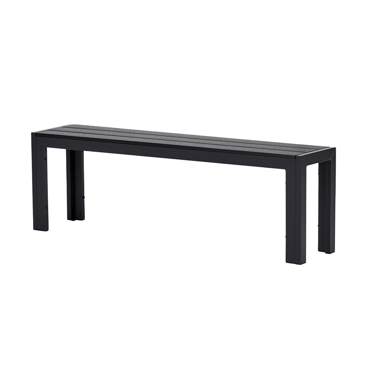 Lisomme Dylan tuinbank zwart - 132 x 30 cm