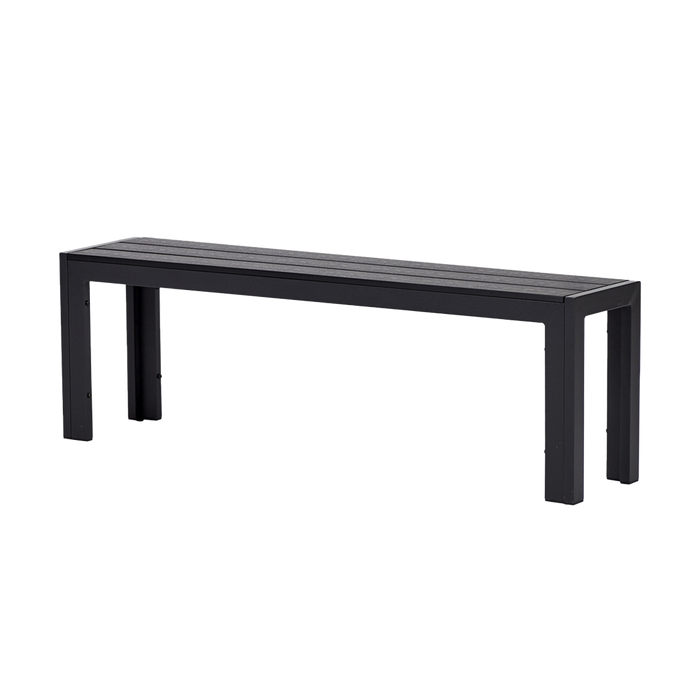 Lisomme Dylan tuinbank zwart - 132 x 30 cm