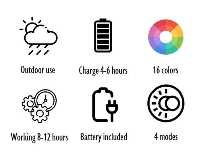 J-Line Lamp Bol Buiten Led Mix Large