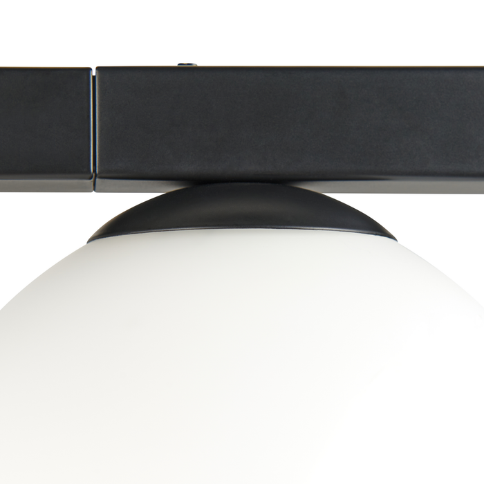 Beliani - ISABELLA - Wandlamp bloempot - Zwart - IJzer