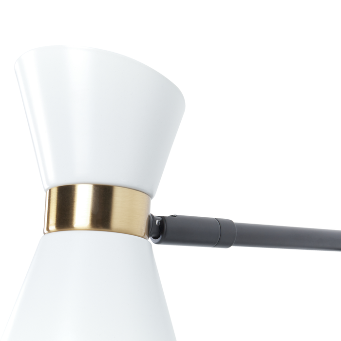 Beliani - MELAWI - Wandlamp - Wit - Metaal