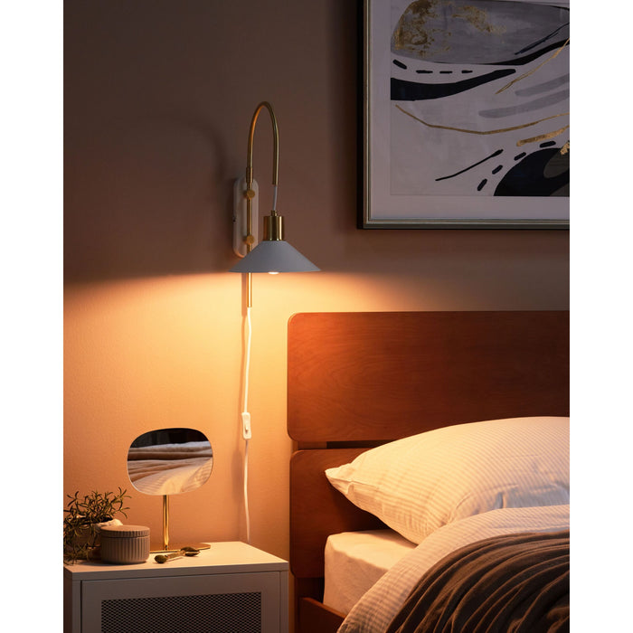 Beliani - SISSA - Wandlamp - Wit - Metaal