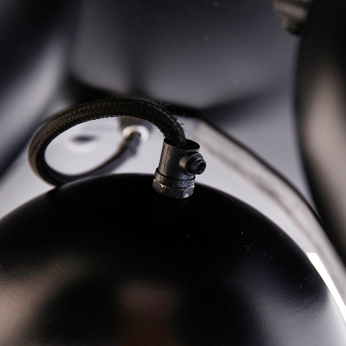 QAZQA Industriële spot zwart met messing 3-lichts - Haicha