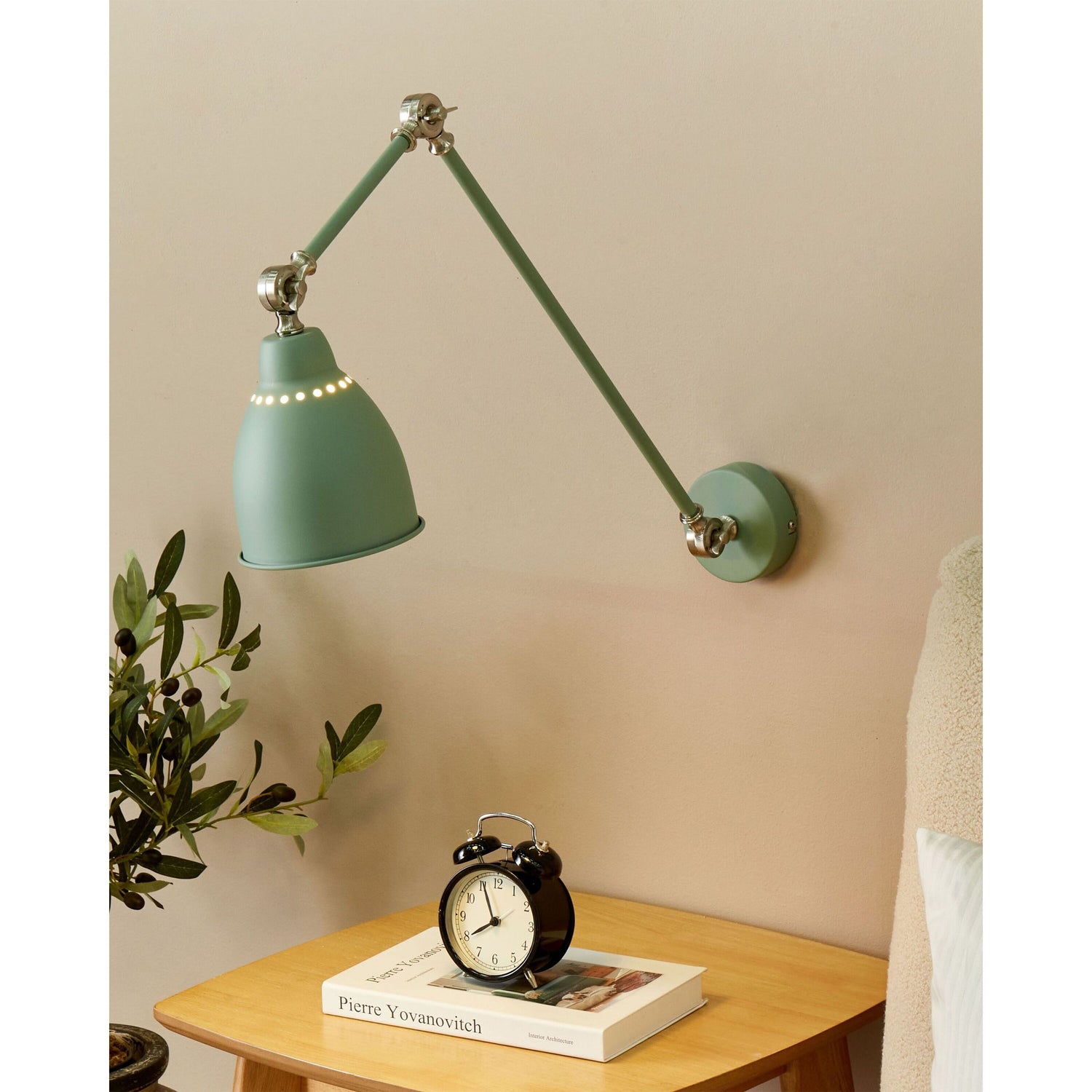 Beliani - MISSISSIPPI L - Wandlamp - Lichtgroen - Metaal