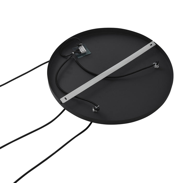 QAZQA Industriële hanglamp zwart met mesh 3-lichts - Carcass