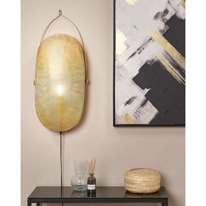 Beliani - KUNTHI - Wandlamp - Messing - Metaal