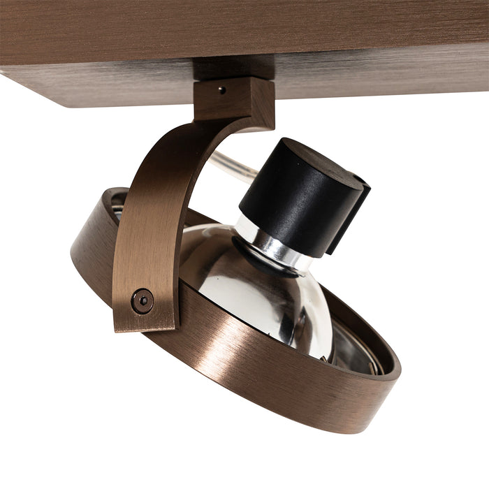 QAZQA Design spot donkerbrons 3-lichts draai- en kantelbaar - Go