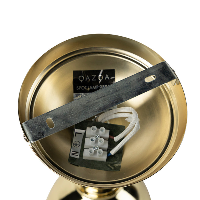 QAZQA Industriële ronde spot goud 1-lichts - Tommy