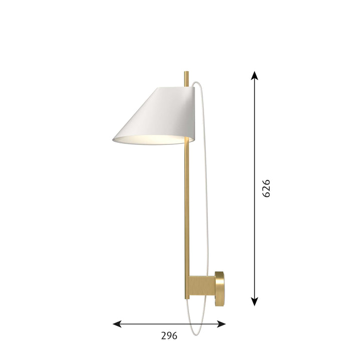 Louis Poulsen Yuh wandlamp LED messing zwart