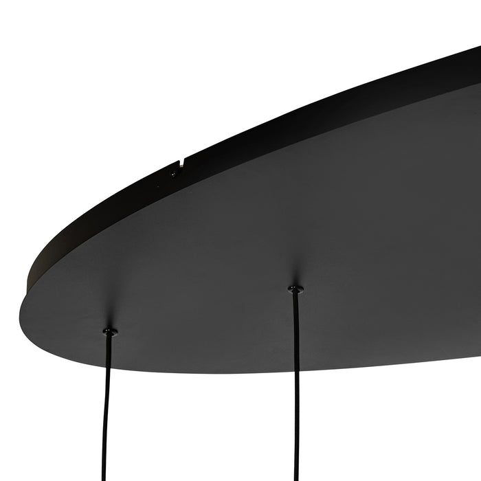 QAZQA Design hanglamp zwart ovaal 7-lichts - Tuba