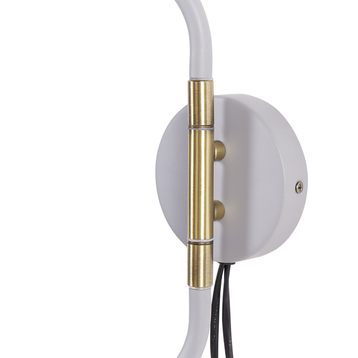 Beliani - ESTRELLA - Wandlamp - Lichtgrijs - Metaal