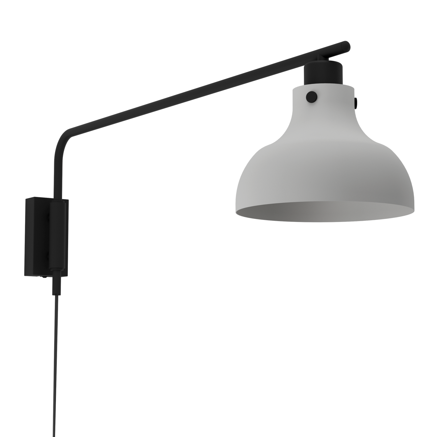 EGLO Matlock Wandlamp - E27 - 25 cm - Grijs|Zwart - Staal