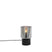 QAZQA Art Deco tafellamp zwart met smoke glas - Laura