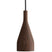Hollands Licht Timber hanglamp medium Ø10 walnoot, zwart snoer