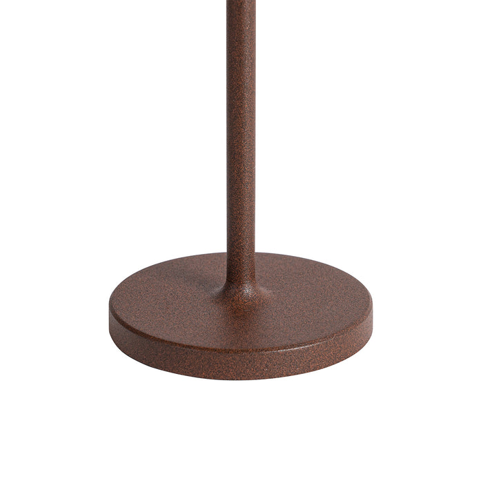 QAZQA Tafellamp mushroom roestbruin oplaadbaar incl. laadstation -