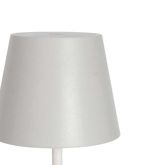 QAZQA Set van 2 tafellampen wit met dimmer en oplaadbaar - Murdock