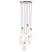 QAZQA Art Deco hanglamp goud met glas 7-lichts - Laura