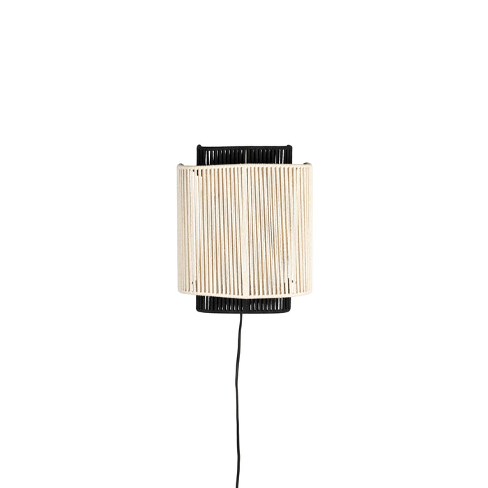 Dutchbone Elon Wandlamp Beige| Zwart