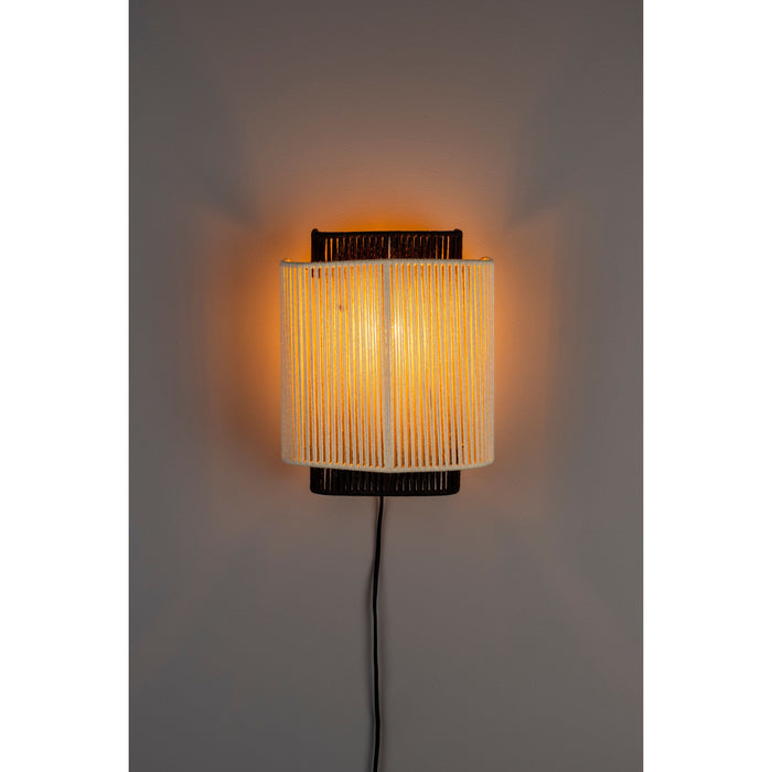 Dutchbone Elon Wandlamp Beige| Zwart