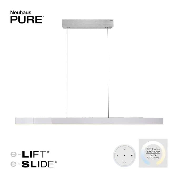Neuhaus PURE® Hanglamp PURE MOTO-RISE e-Slide & e-Lift  Aluminium LED