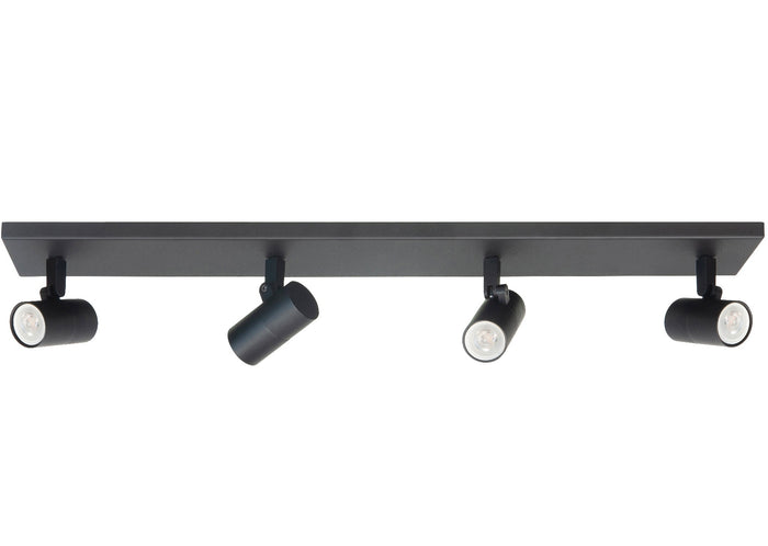 Highlight Spot Piccolo Zwart GU10 mini 35mm  4-Lichts Balk