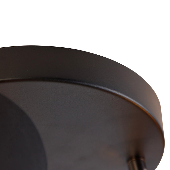 QAZQA Moderne spot zwart met gouden binnenkant 3-lichts - Lofty