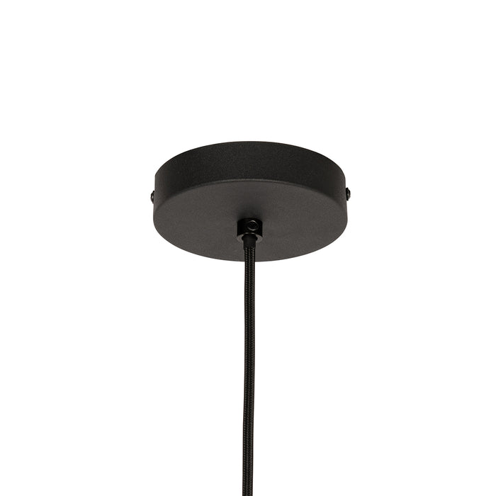 QAZQA Design hanglamp zwart met goud glas - Bert