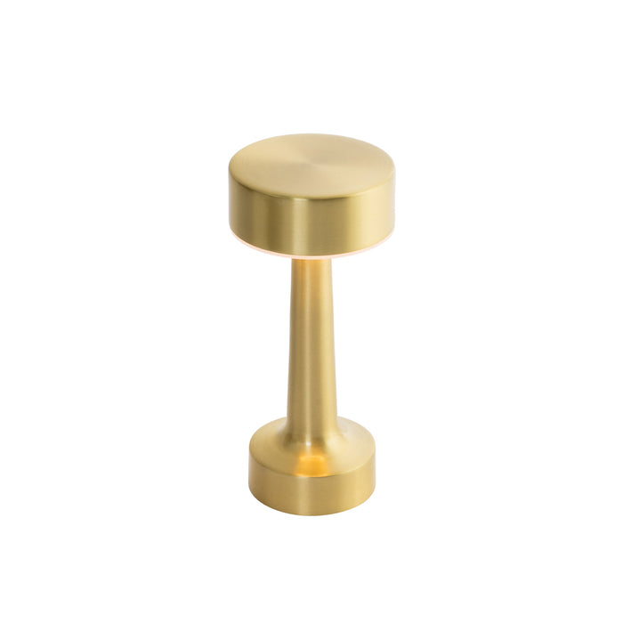 QAZQA Set van 2 tafellampen goud RGBW oplaadbaar - Isobel