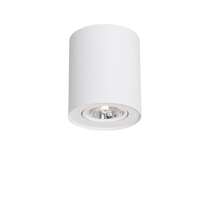 QAZQA Moderne plafondspot wit draai- en kantelbaar AR70 - Rondoo Up