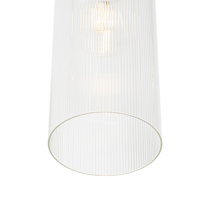 QAZQA Art Deco hanglamp goud met glas 4-lichts - Laura