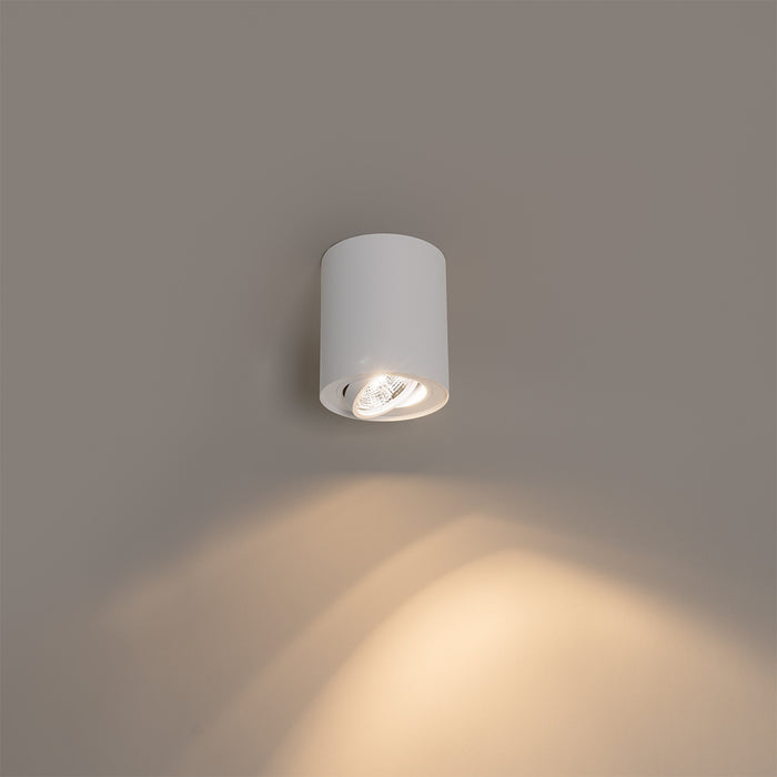 QAZQA Moderne plafondspot wit draai- en kantelbaar AR70 - Rondoo Up