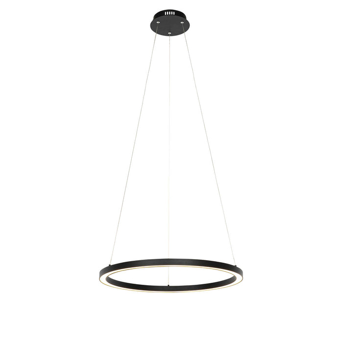 QAZQA Smart hanglamp zwart 60 cm incl. LED en RGBW  - Girello