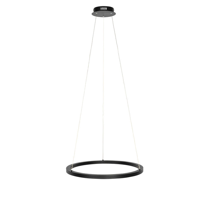 QAZQA Smart hanglamp zwart 60 cm incl. LED en RGBW  - Girello