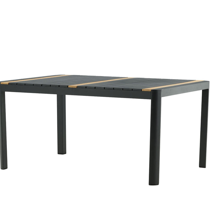 Rebellenclub Ferna Tuintafel - 150 x 90cm - Zwart