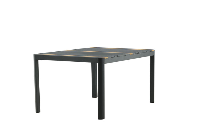 Rebellenclub Ferna Tuintafel - 150 x 90cm - Zwart