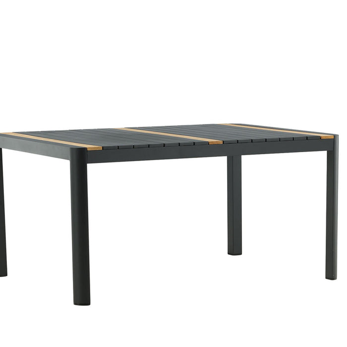Rebellenclub Ferna Tuintafel - 150 x 90cm - Zwart
