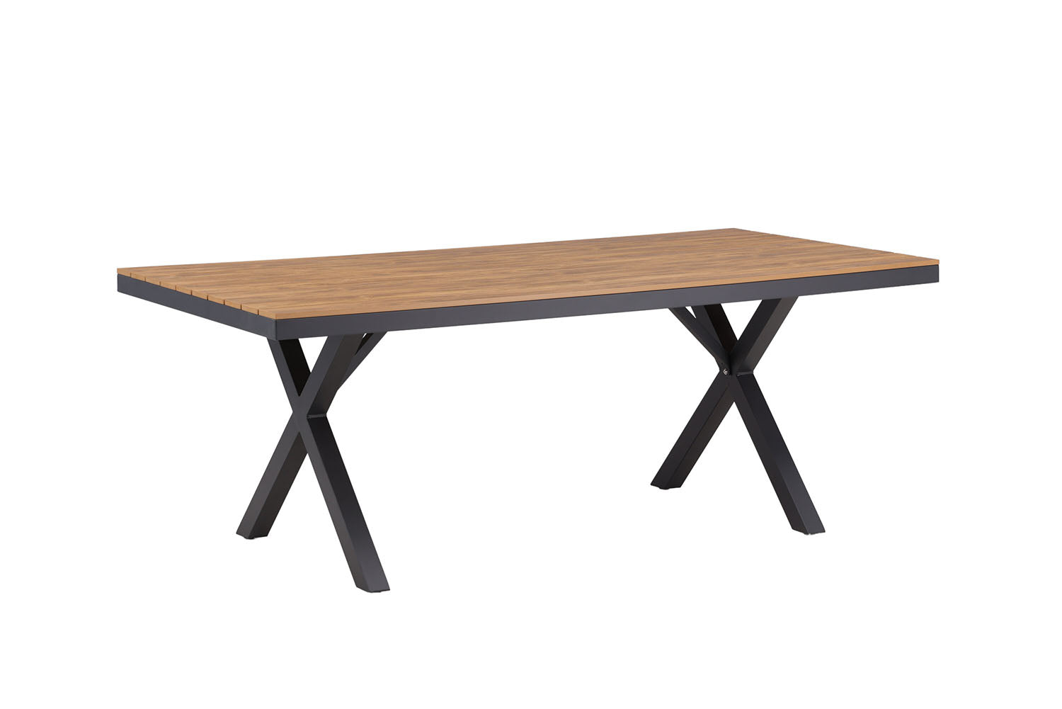 Rebellenclub Dandy Tuintafel - 200 x 100cm - Zwart|Bruin