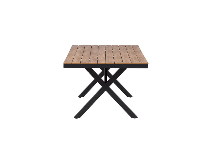 Rebellenclub Dandy Tuintafel - 200 x 100cm - Zwart|Bruin