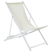 Beliani - LOCRI II - Strandstoel - Wit|Beige - Polyester
