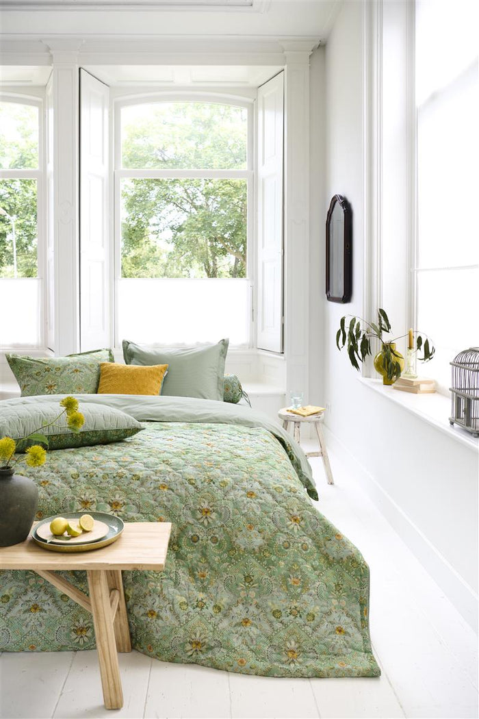 Pip Studio Saluti Piccoli Quilt Sprei - 220x260 cm - Groen