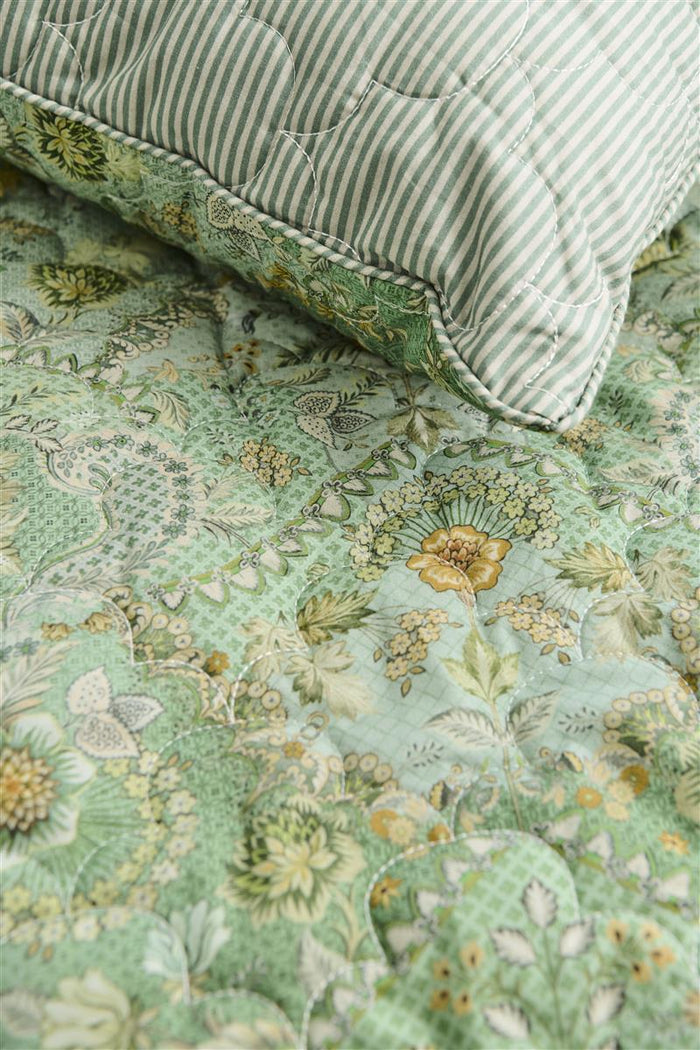 Pip Studio Saluti Piccoli Quilt Sprei - 220x260 cm - Groen