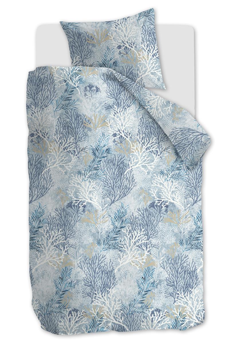 Riviera Maison Calm Coral  Dekbedovertrek - 140x200/220 - Blauw