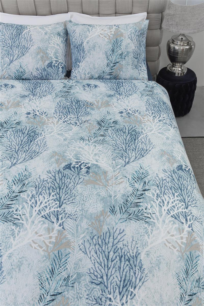 Riviera Maison Calm Coral  Dekbedovertrek - 140x200/220 - Blauw
