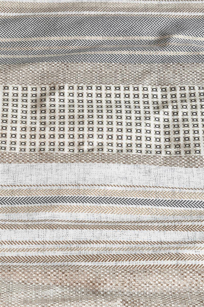 Riviera Maison Twill Weave  Dekbedovertrek - 240x200/220 - Bruin