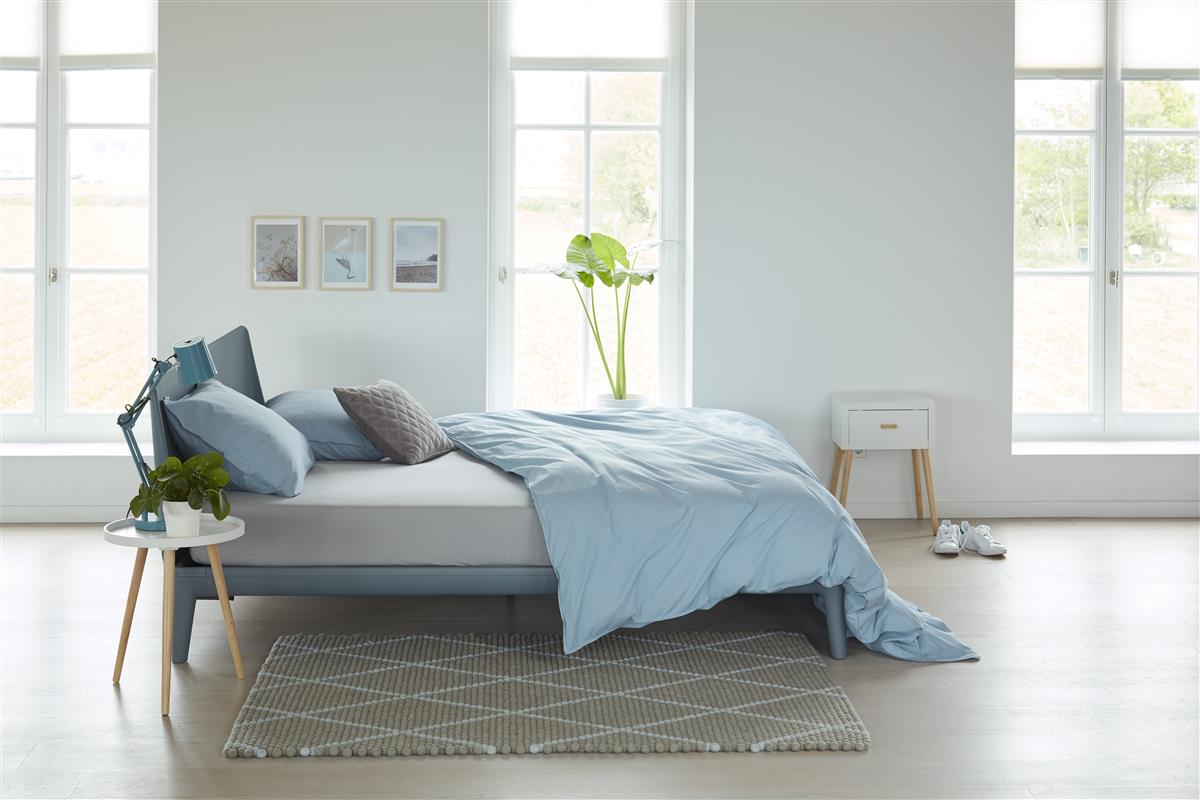 Beddinghouse Jersey - Topper Hoeslaken - 120x200/220 - Licht grijs