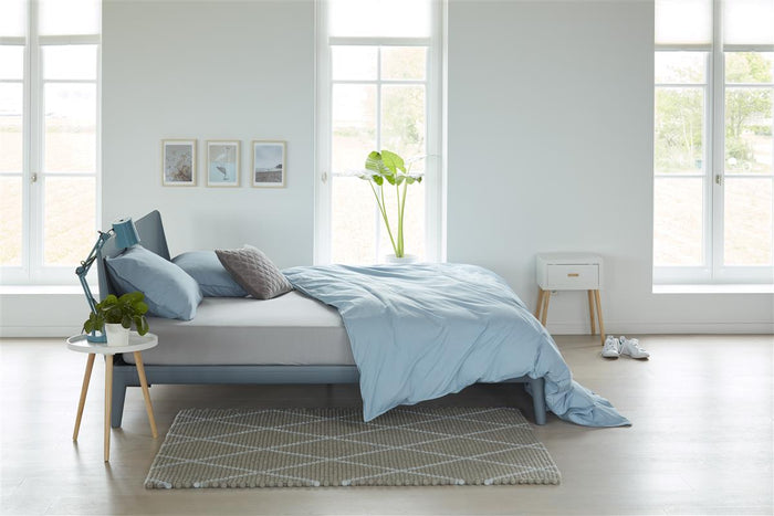 Beddinghouse Jersey - Topper Hoeslaken - 200x200/220 - Licht grijs