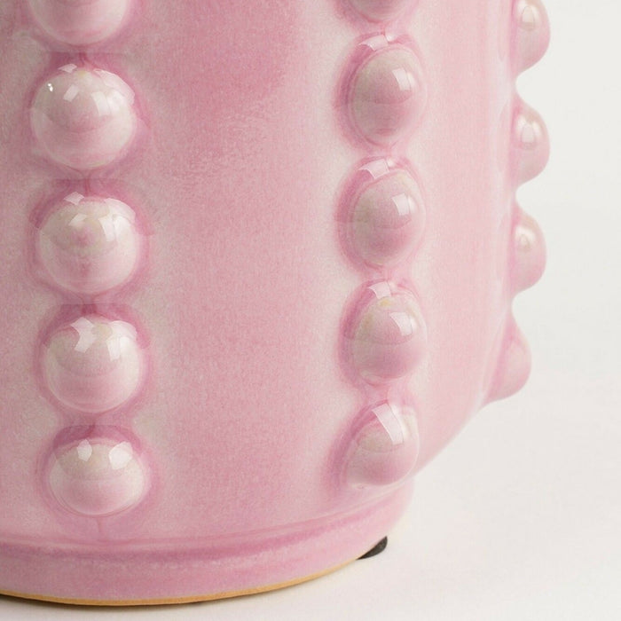 Mica Decorations Boaz Vaas - H30 x Ø11 cm - Keramiek - Roze